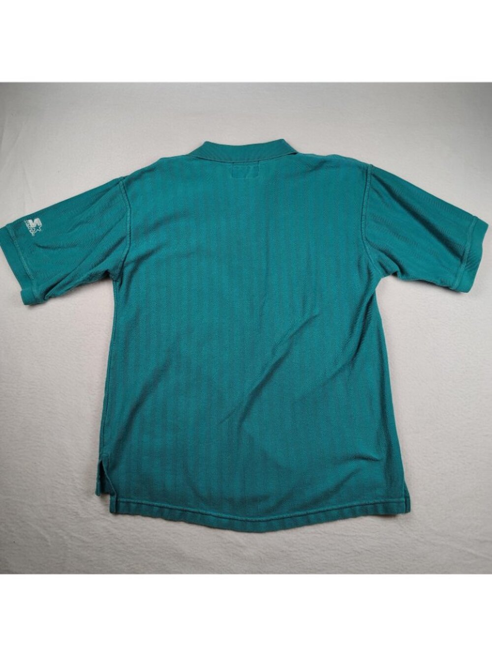 Vintage 90's Starter Miami Dolphins Polo Shirt Mens Medium Fit - Picture 2 of 8